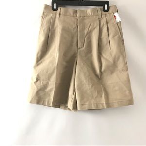 New A+ Men’s Pleated Shorts Work Career 30W Tan